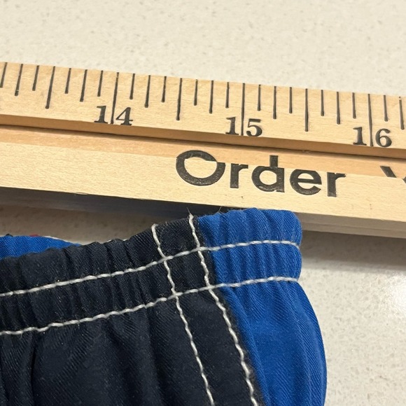 Speedo Mens Size Large Blue, Red, Netted Swimming Trunks Shorts - Picture 8 of 11